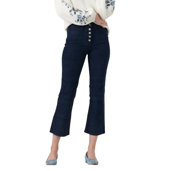 Lucky Brand high rise bridgette mini boot corduroy jean in American Navy - Picture 1 of 10